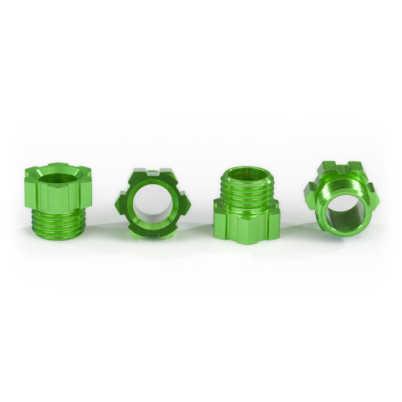 Traxxas TRA8886G Traxxas TRX-4 Green Aluminum Stub Axle Nuts (4)