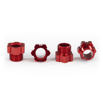 Traxxas TRA8886R Traxxas TRX-4 Red Aluminum Stub Axle Nuts (4)