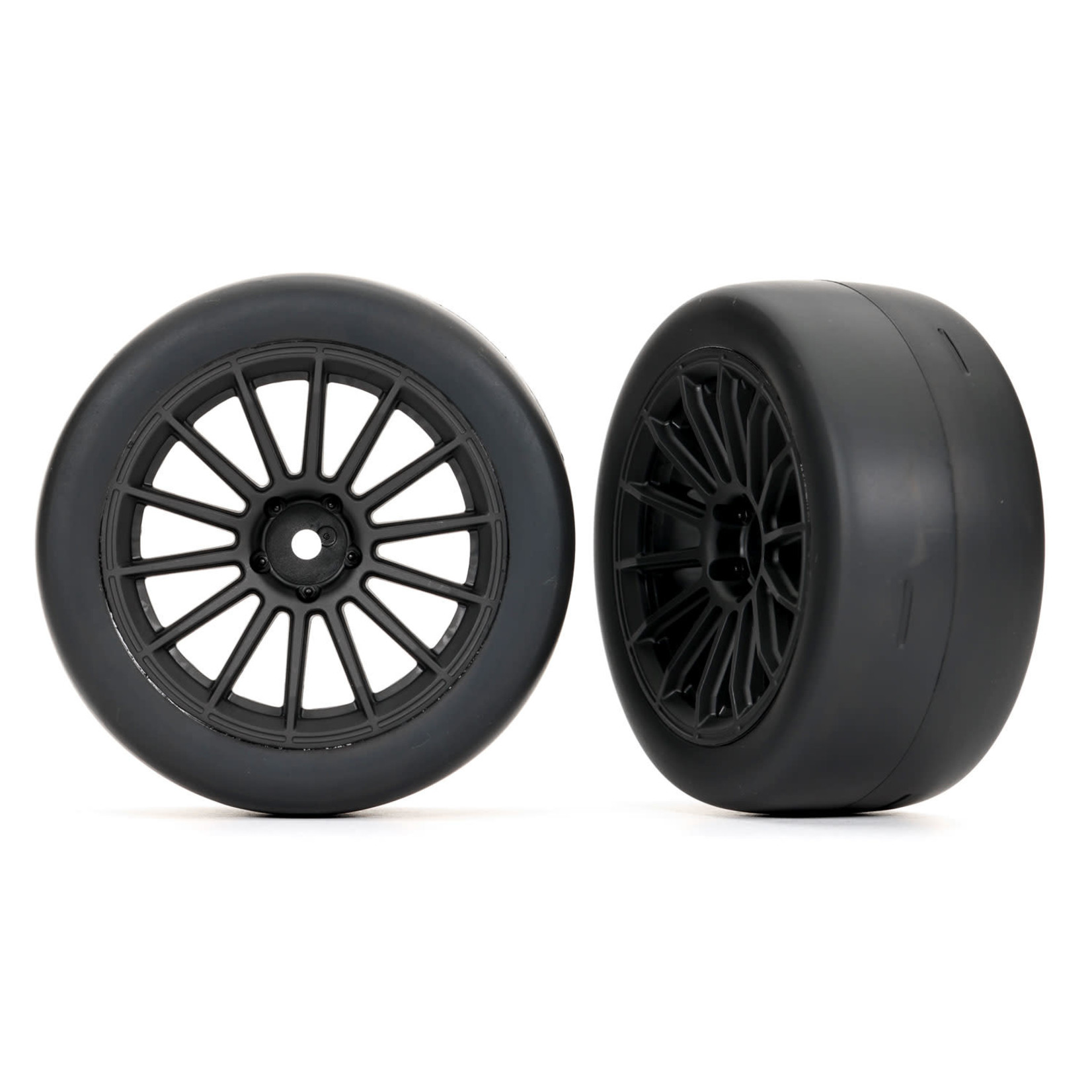 Traxxas TRA9374 Traxxas 2.0" Black Front Wheels & Response Tires (2)