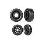 Traxxas TRA9461 Traxxas Black Wheelie Bar Wheels 26 mm (2) & 18 mm (2)