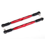 Traxxas TRA7748R Traxxas TUBES 157 mm Red Aluminum Toe Links (2)