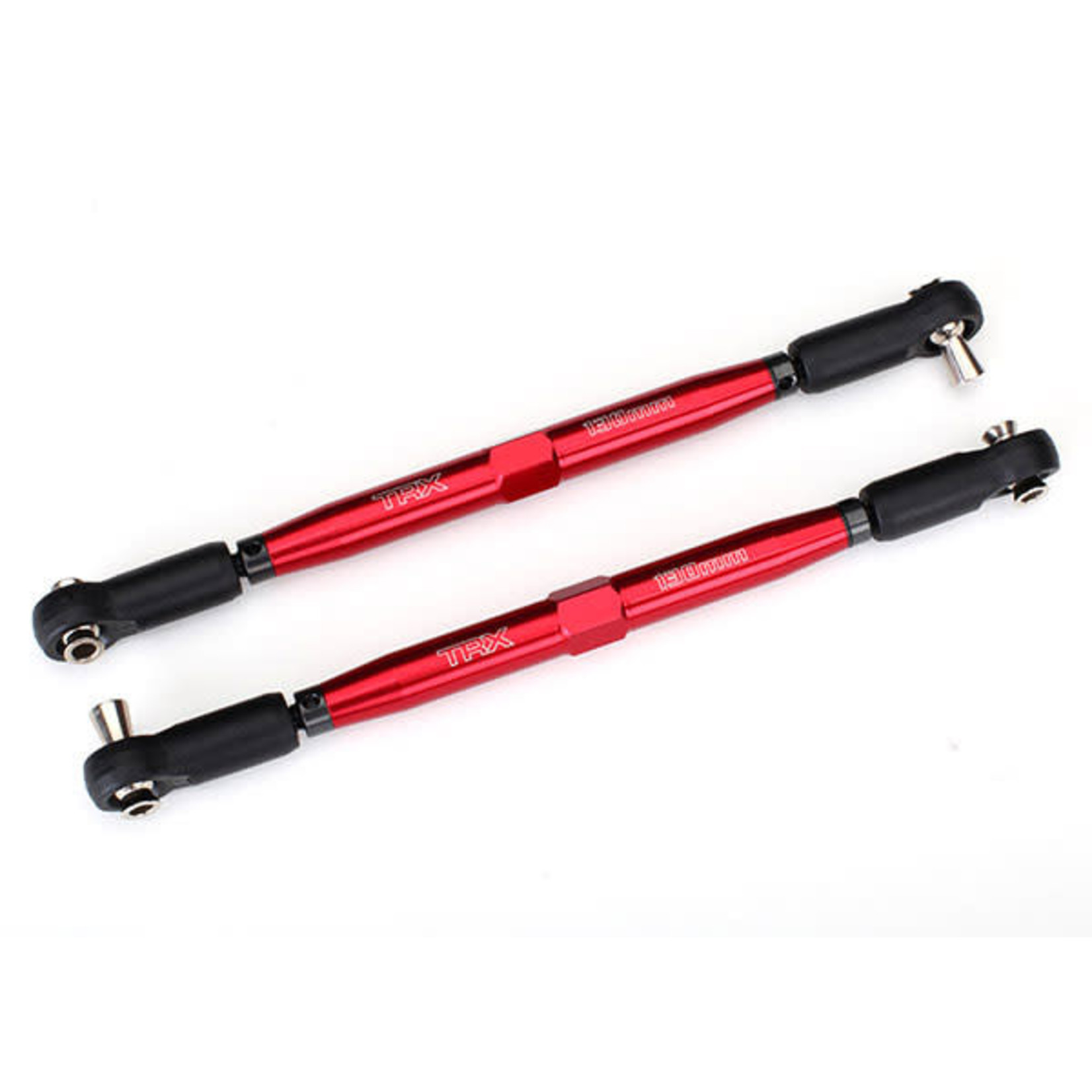 Traxxas TRA7748R Traxxas TUBES 157 mm Red Aluminum Toe Links (2)