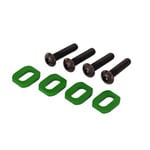 Traxxas TRA7759G Traxxas Green Aluminum Motor Mount Washers (4)