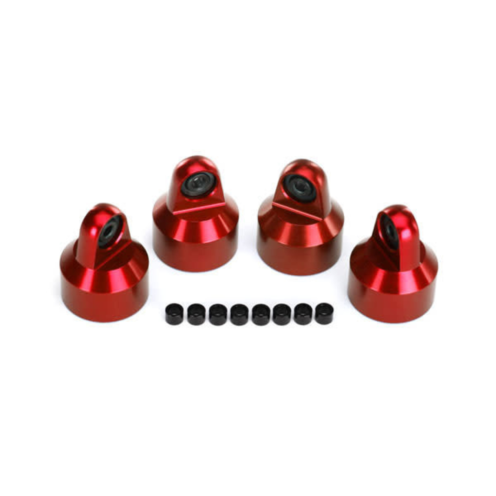 Traxxas TRA7764R Traxxas Red Aluminum GTX Shock Caps (4)
