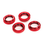 Traxxas TRA7767R Traxxas Red Aluminum GTX Shock Spring Retainers (4)
