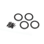 Traxxas TRA8169T Traxxas TRX-4 1.9" Black Aluminum Beadlock Rings w/ Screws (4)
