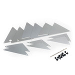 Traxxas TRA8434A Traxxas UDR Silver Aluminum Tube Chassis Inner Panel Set