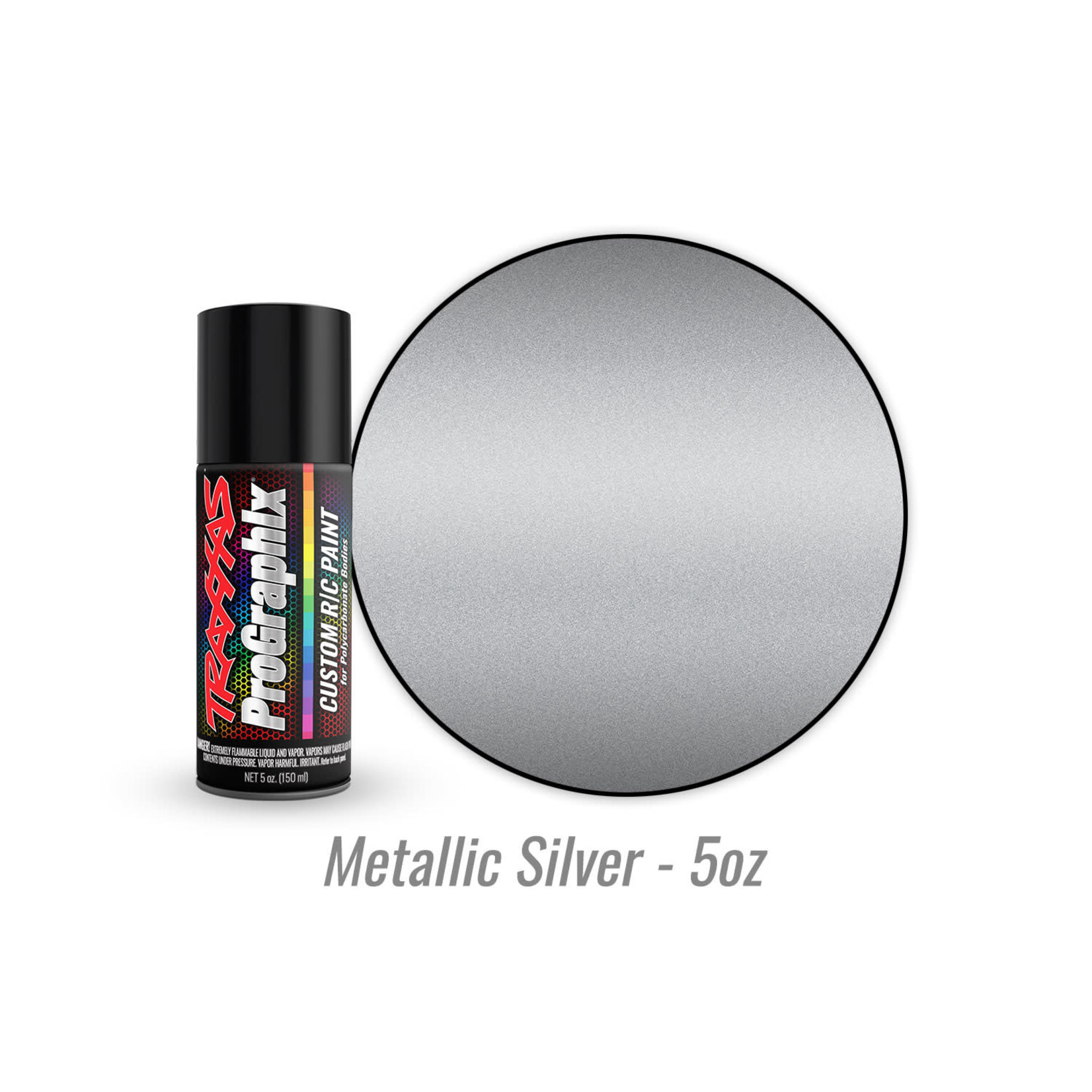 Traxxas TRA5073 Traxxas Metallic Silver ProGraphix Spray Paint (5 oz)