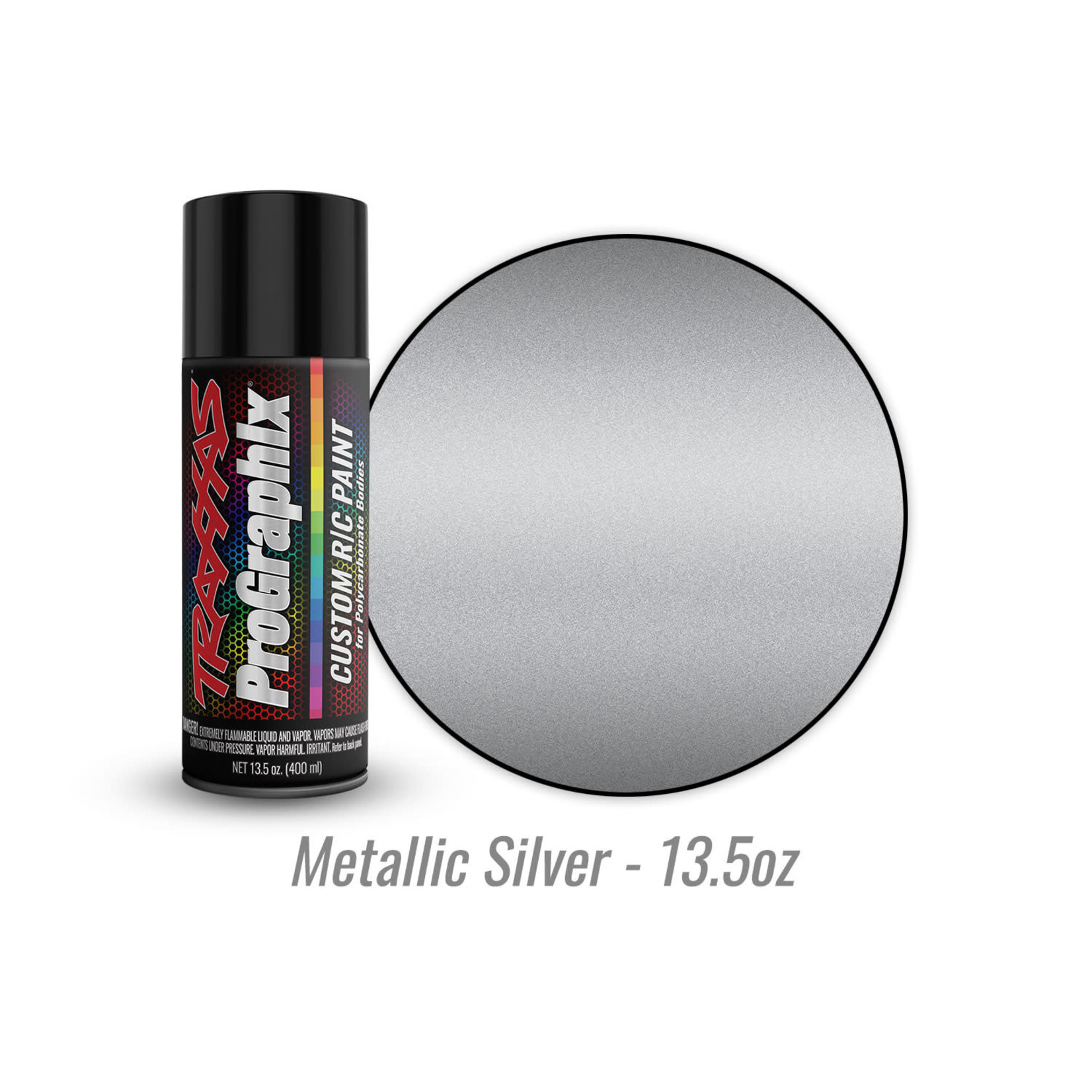 Traxxas TRA5073X Traxxas Metallic Silver ProGraphix Spray Paint (13.5 oz)