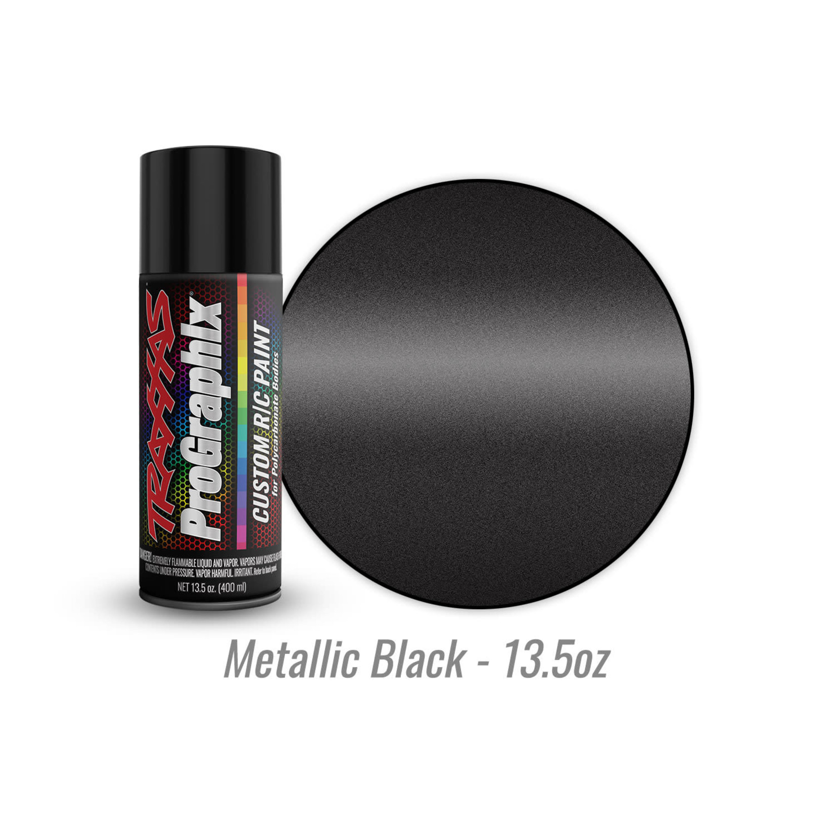 Traxxas TRA5075X Traxxas Metallic Black ProGraphix Spray Paint (13.5 oz)