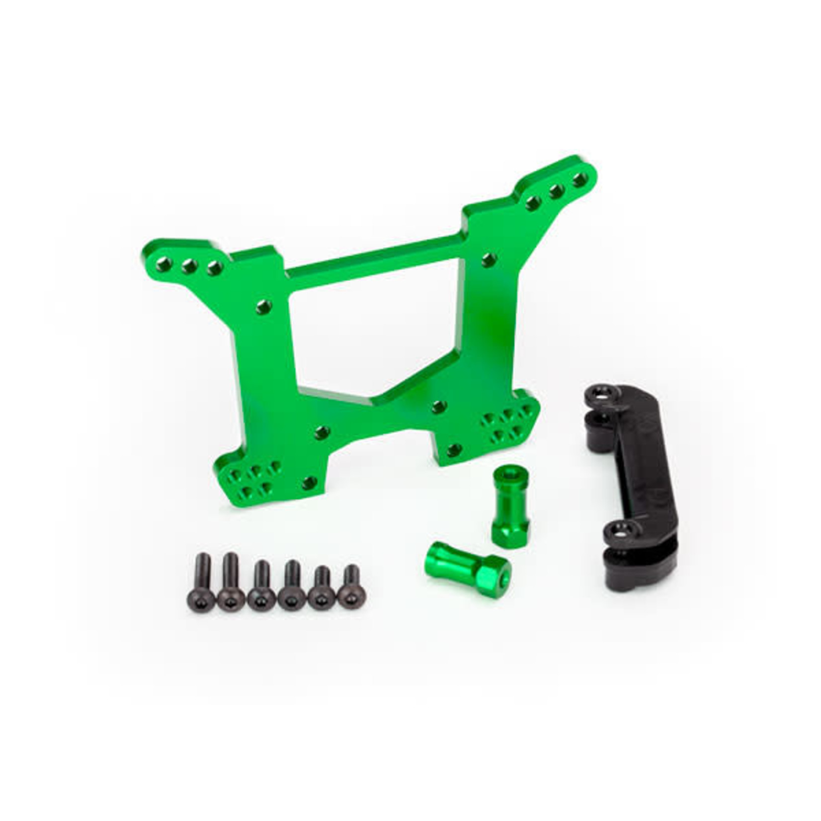 Traxxas TRA6738G Traxxas Rear Green Aluminum Shock Tower & Hardware