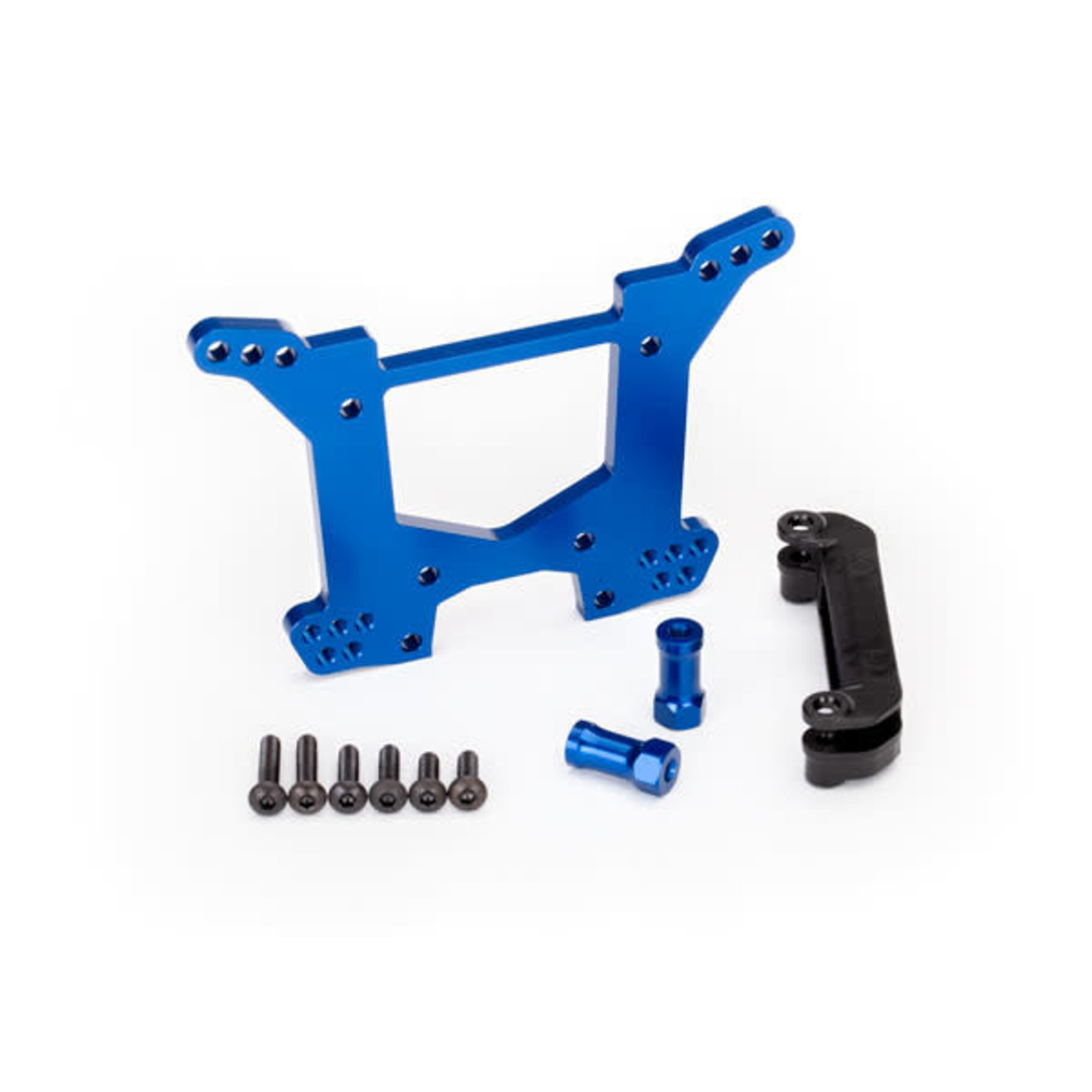 Traxxas TRA6738X Traxxas Rear Blue Aluminum Shock Tower & Hardware