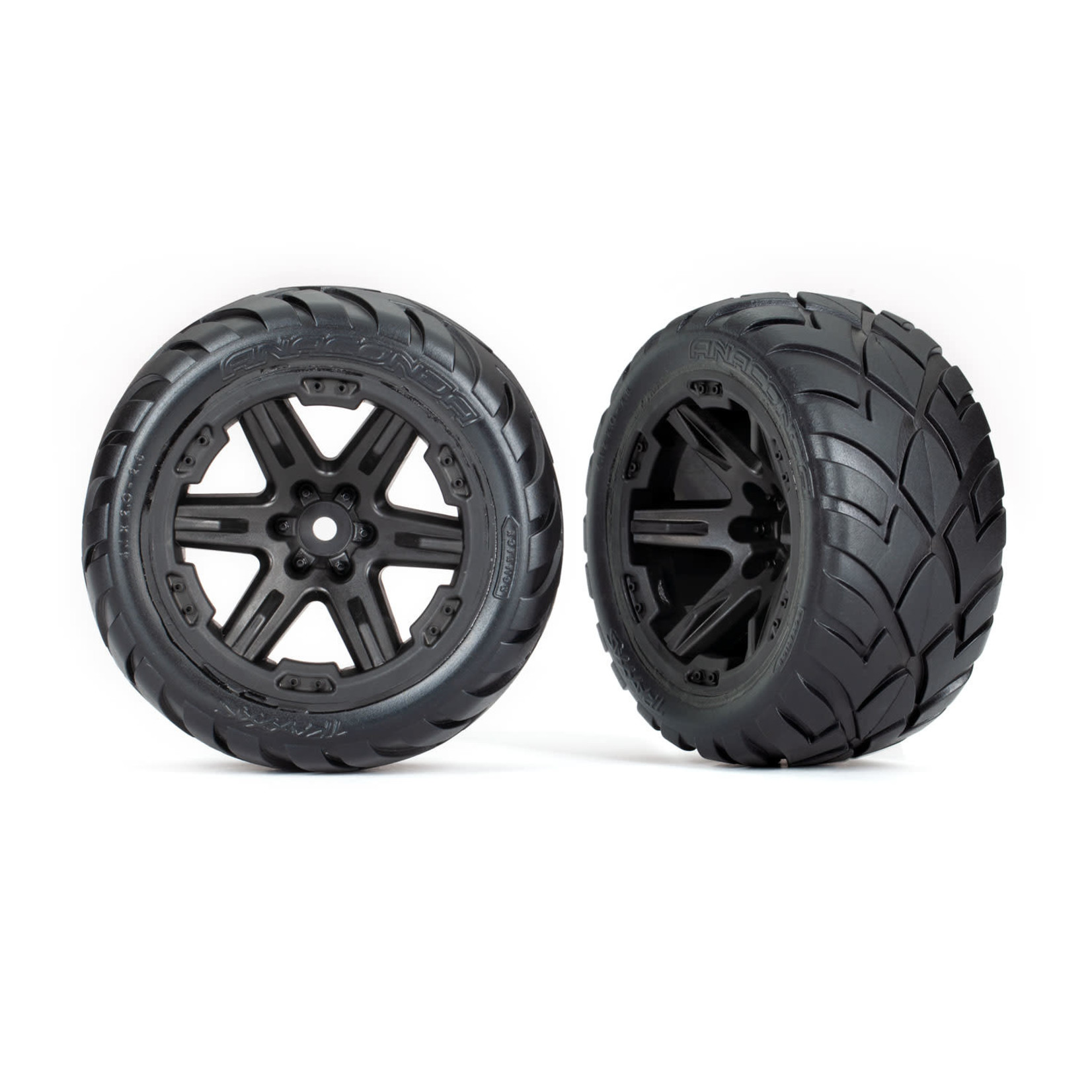 Traxxas TRA6775 Traxxas RXT 2.8" Black Wheels & Anaconda Tires (2)