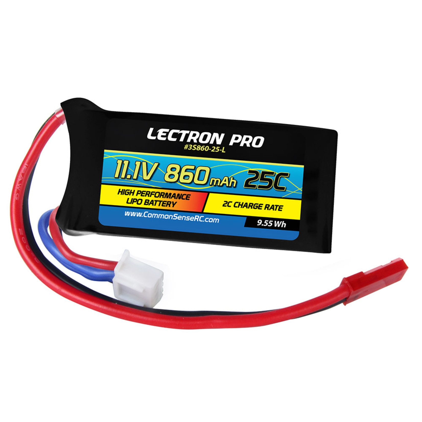 Lectron Pro 3S860-25-L Lectron Pro 11.1V 860mAh 25V JST