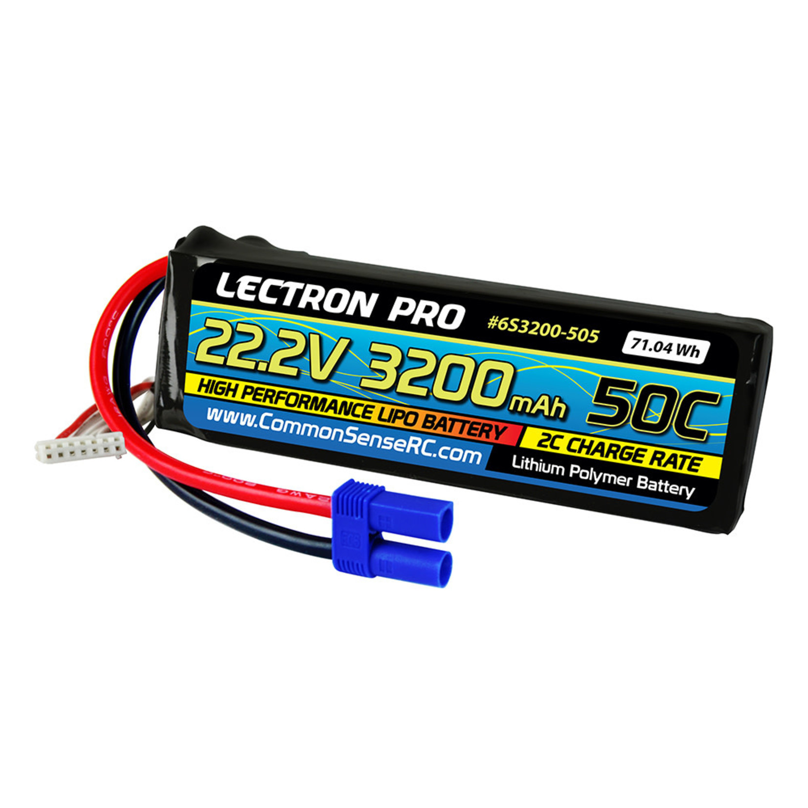 Lectron Pro 6S3200-50S Lectron Pro 22.2v 3200mAh W/EC5