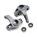 Vanquish Aluminum Steering Knuckle Set w/Bearings (2) (Grey)