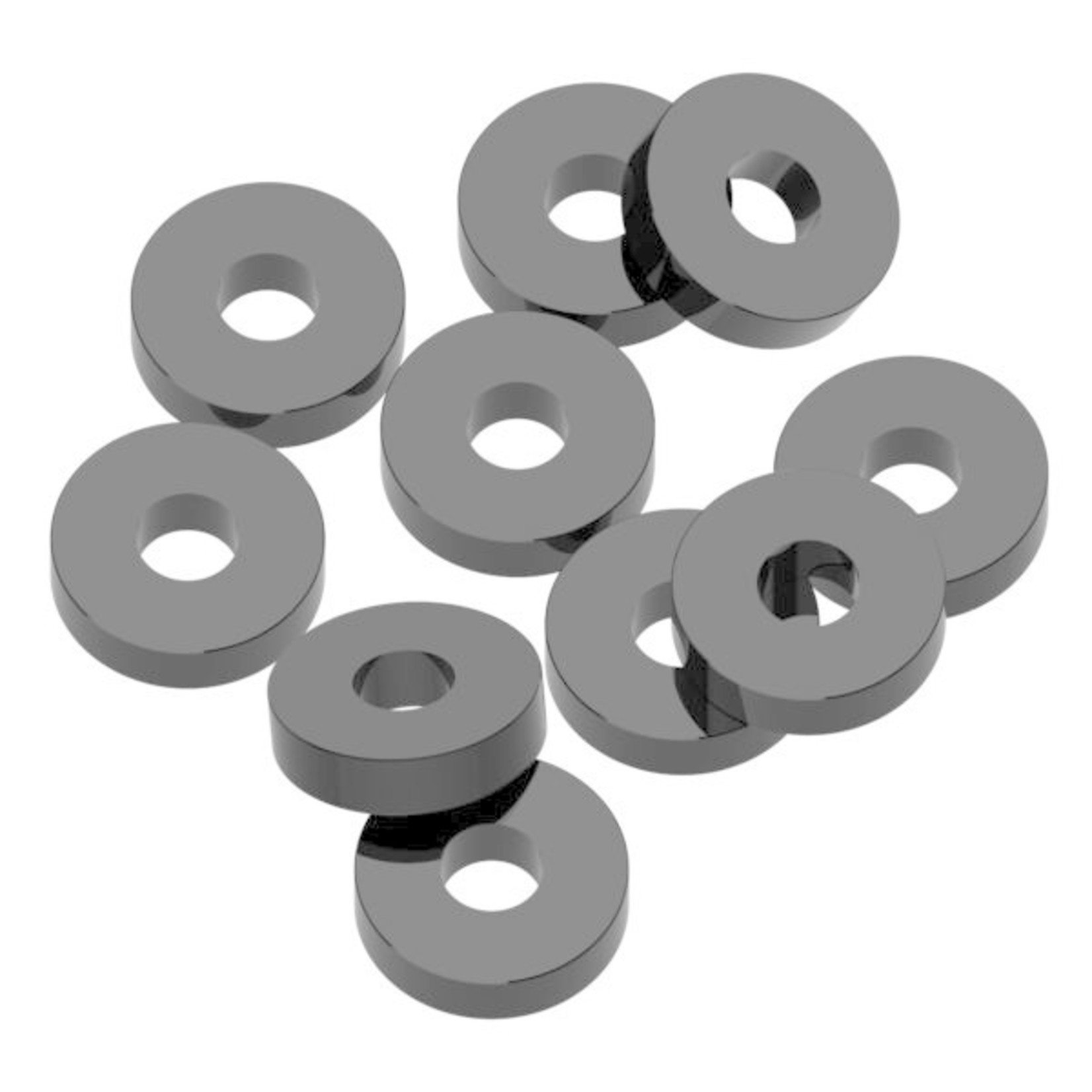 1UP 1Up Aluminum Shims 3x8x2mm Black Hobby Action Chandler