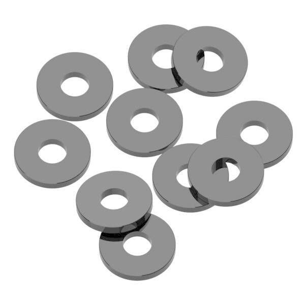 1UP 1UP80403 1Up Racing 3x8x1mm Precision Aluminum Shims Black