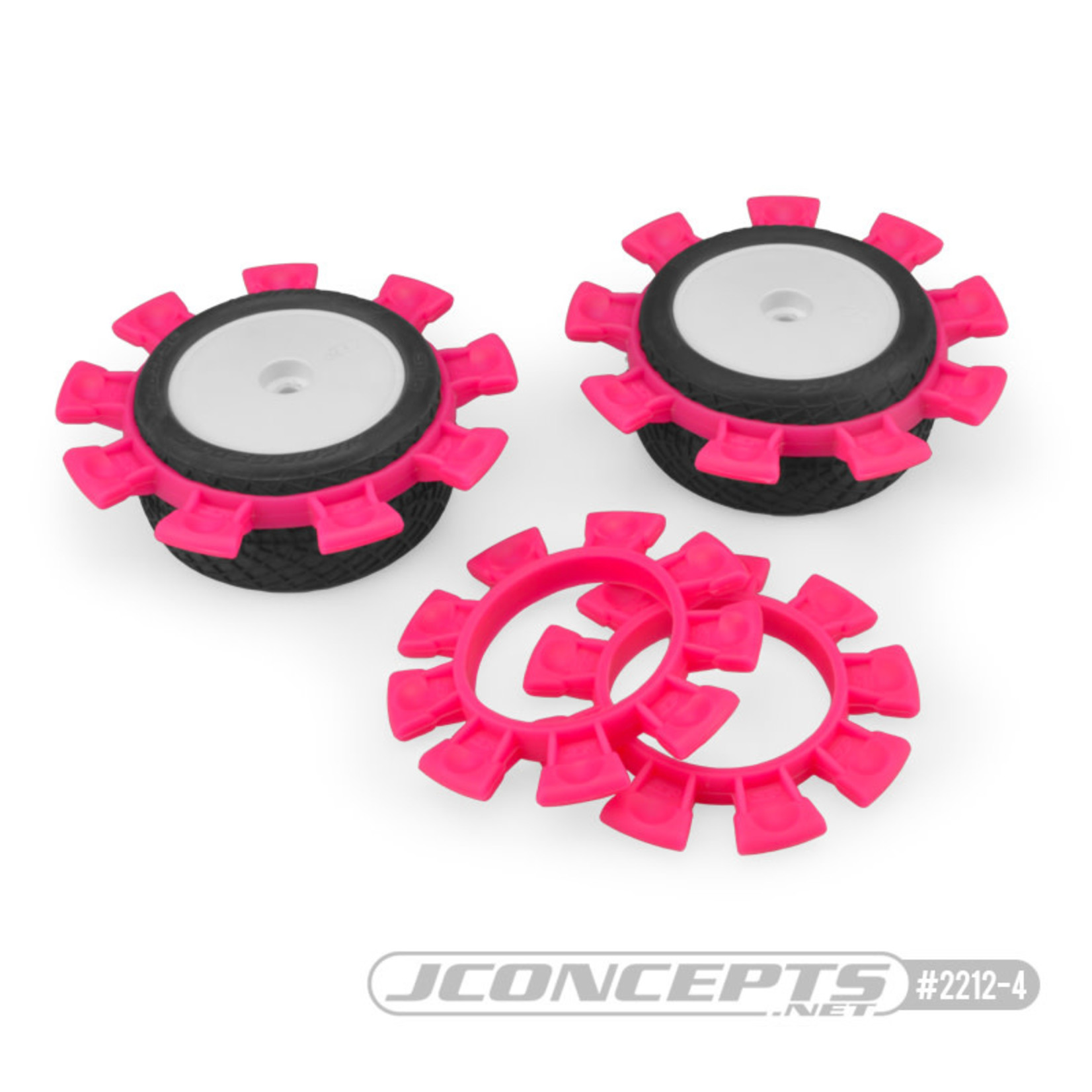JConcepts JCO2212-4 JConcepts "Satellite" Tire Glue Bands (Pink)