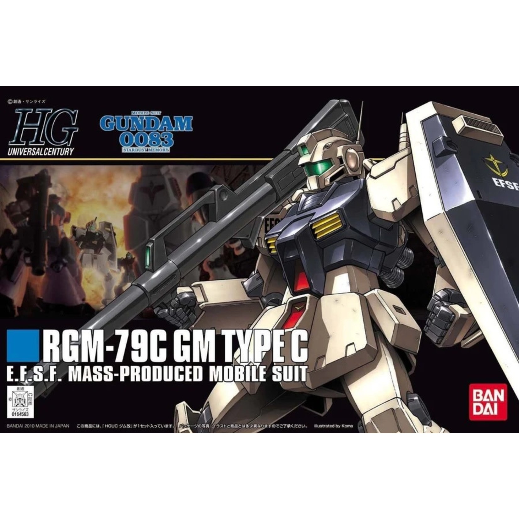Bandai BAN2106140 Bandai HG #113 Bandai RGM-79C GM Type C 'Gundam 0083' Bandai HGUC