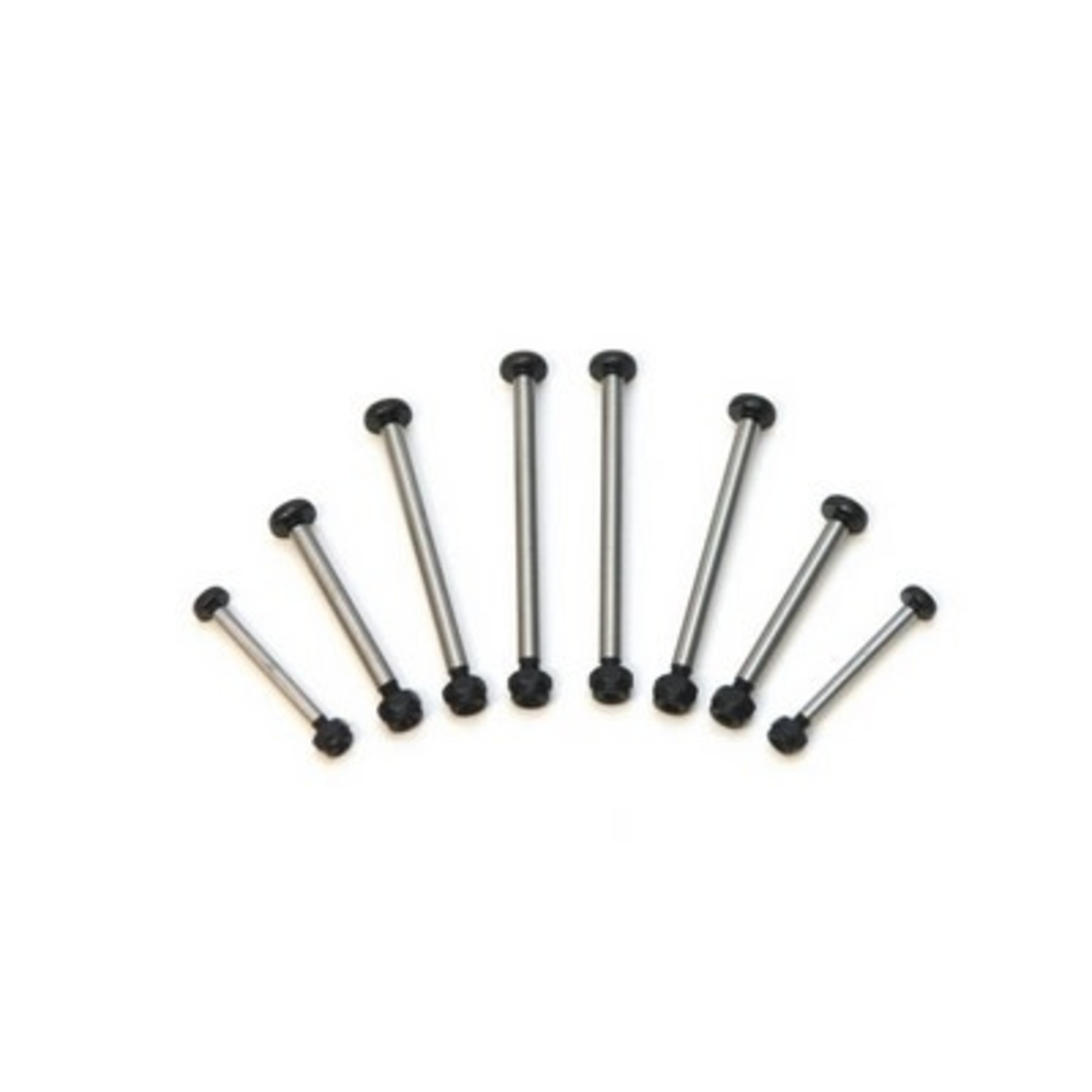 STRC SPTST3640BK STRC Traxxas Slash Polished Steel Hinge Pin w/Lock Nuts (Black)