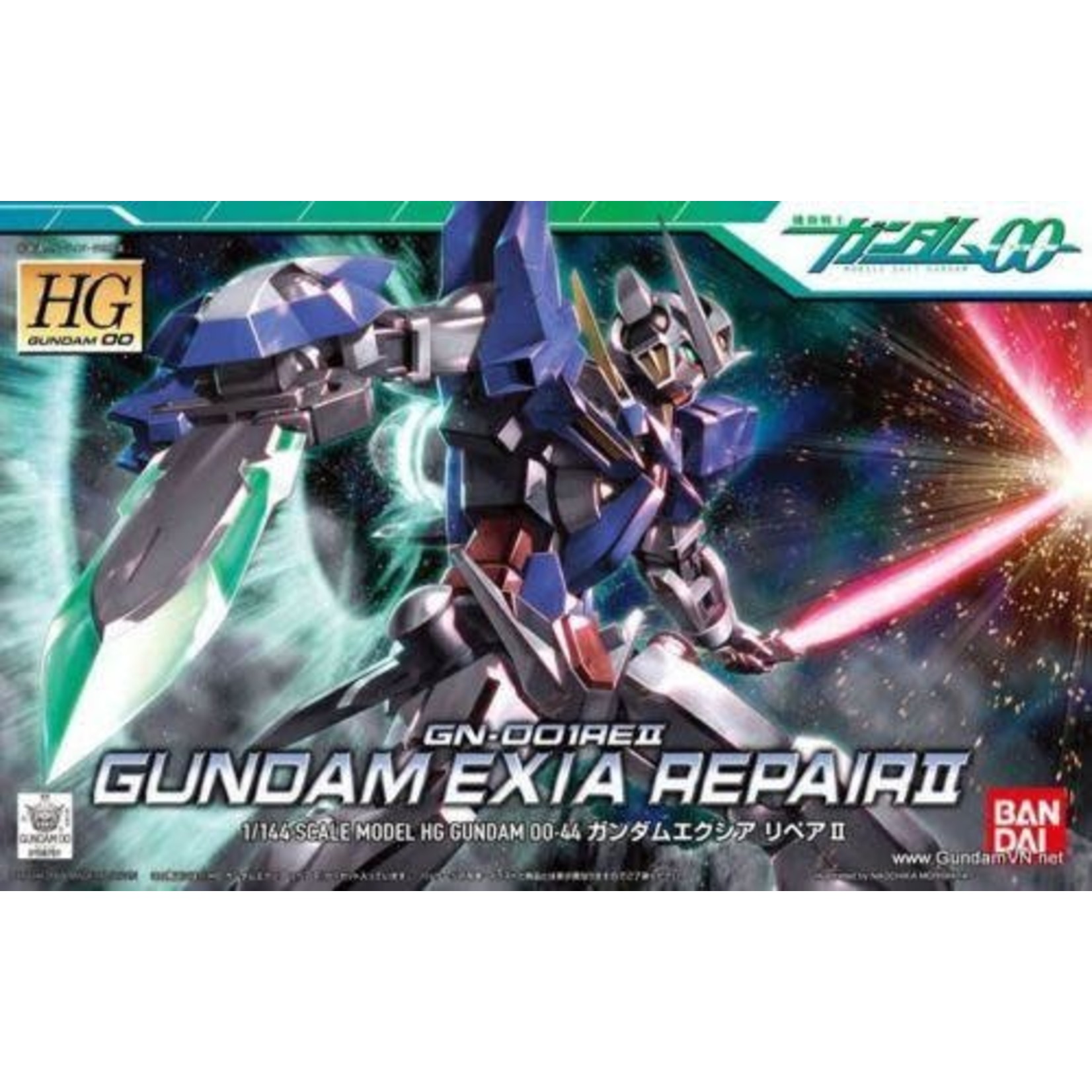Bandai BAN2070725 Bandai HG #44 Gundam Exia Repair II Bandai "Gundam 00"
