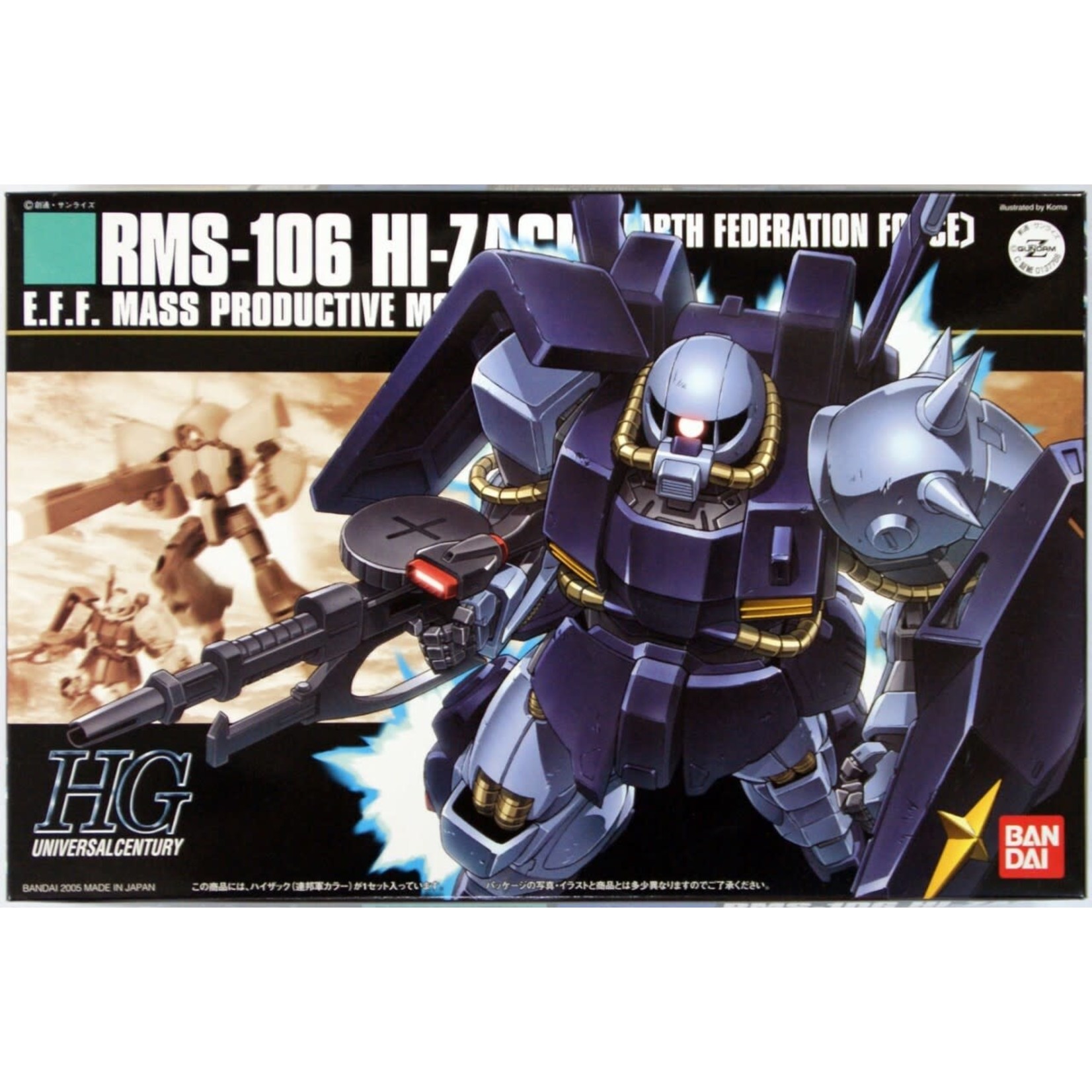Bandai BAN1137768 Bandai HG #55 Gundam RMS-106 Hi-Zack (Earth Federation)