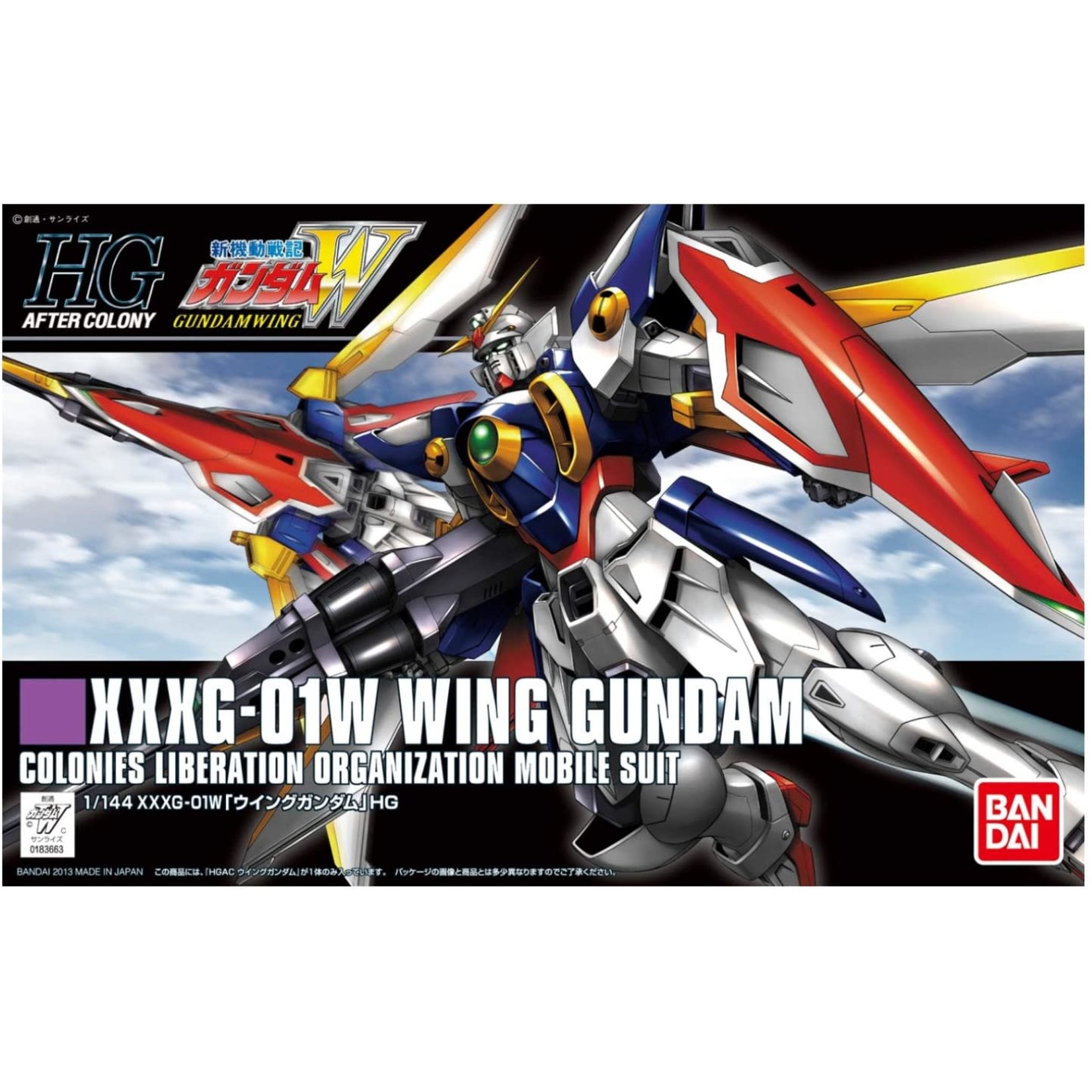 Bandai Bandai 2219520 HG #162 XXXG-01W Wing Gundam HGAC