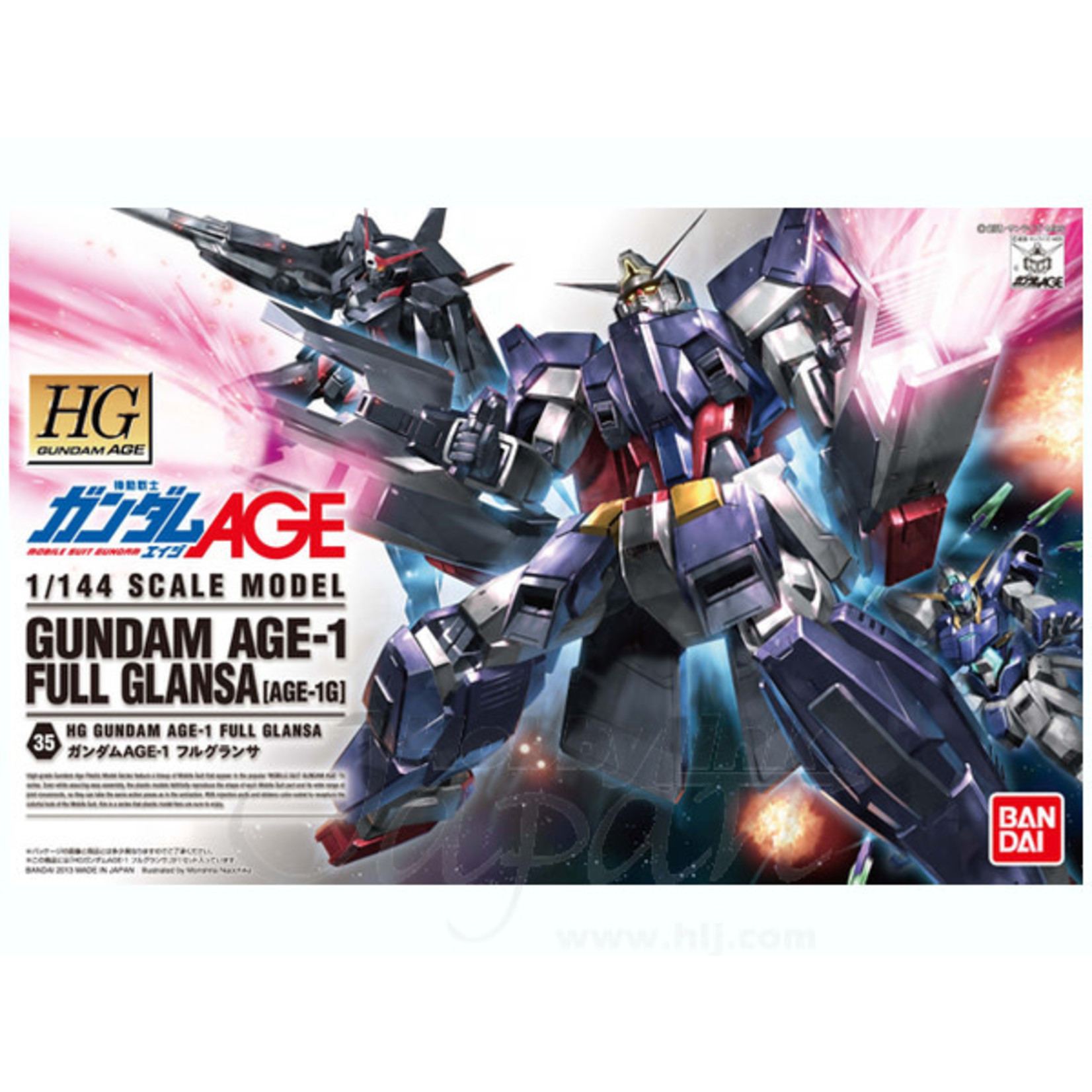 Bandai BAN981338 Bandai HG Gundam AGE-1 Full Glansa