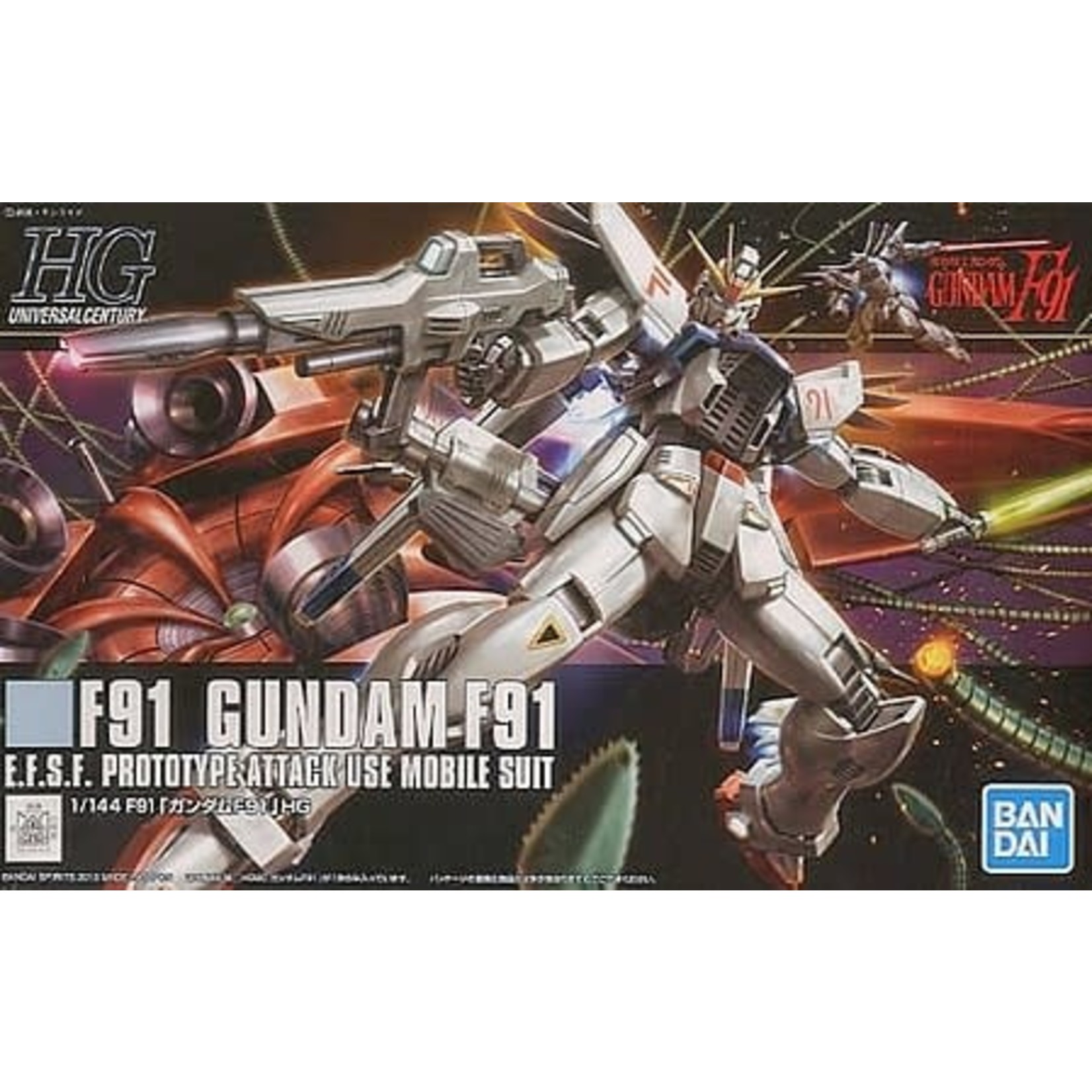 Bandai BAN2219523 Bandai HG #167 Gundam F91 "Gundam F91 Bandai HGUC