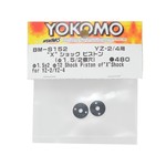 Yokomo YOKBM-S152 Yokomo 12mm "X" Flat Shock Piston (Black) (2) (1.5mm x 2 Hole)