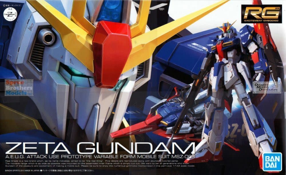 Bandai BAN2182847 Bandai RG #10 Zeta Gundam 