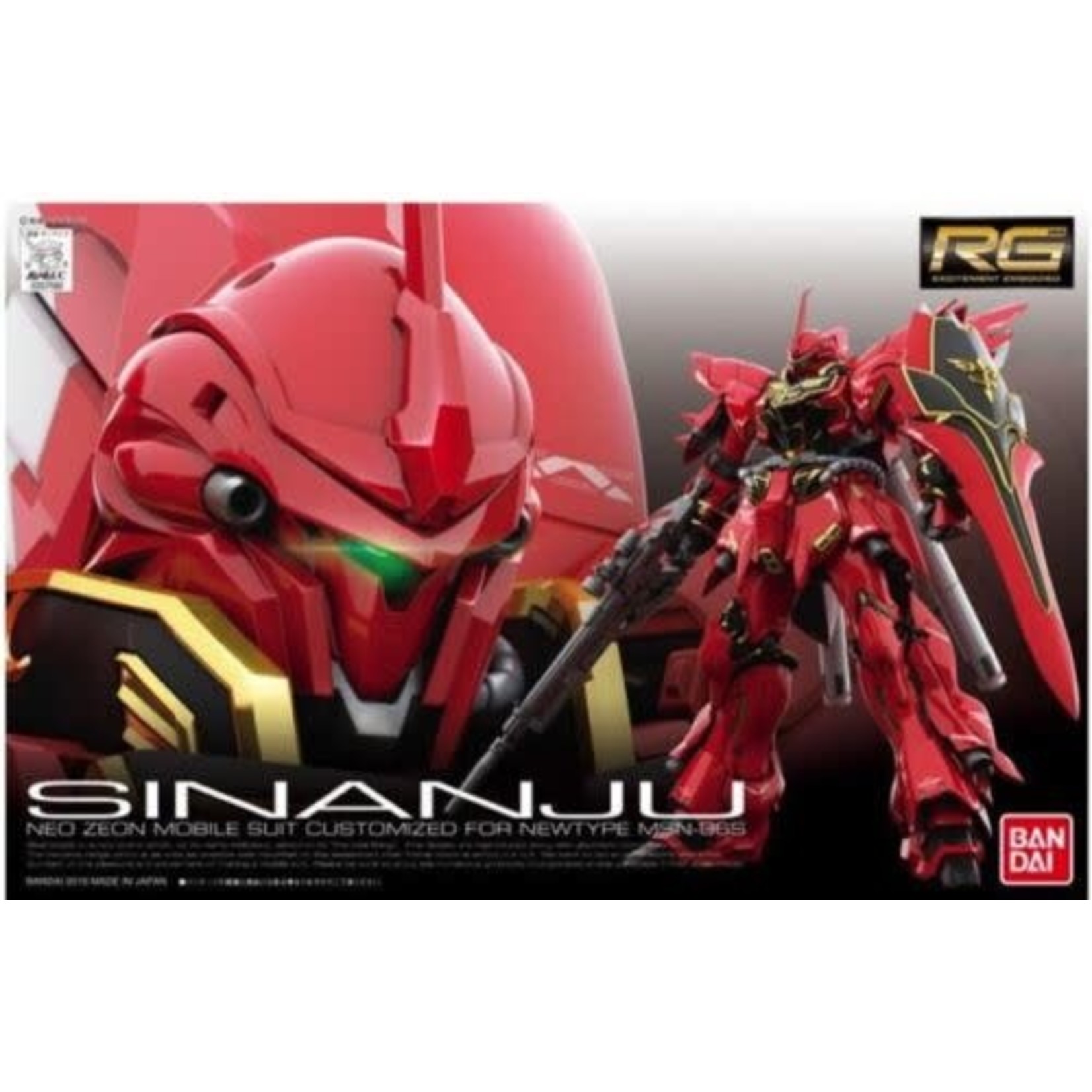 Bandai BAN2340120 Bandai RG #22 Sinanju "Gundam UC"
