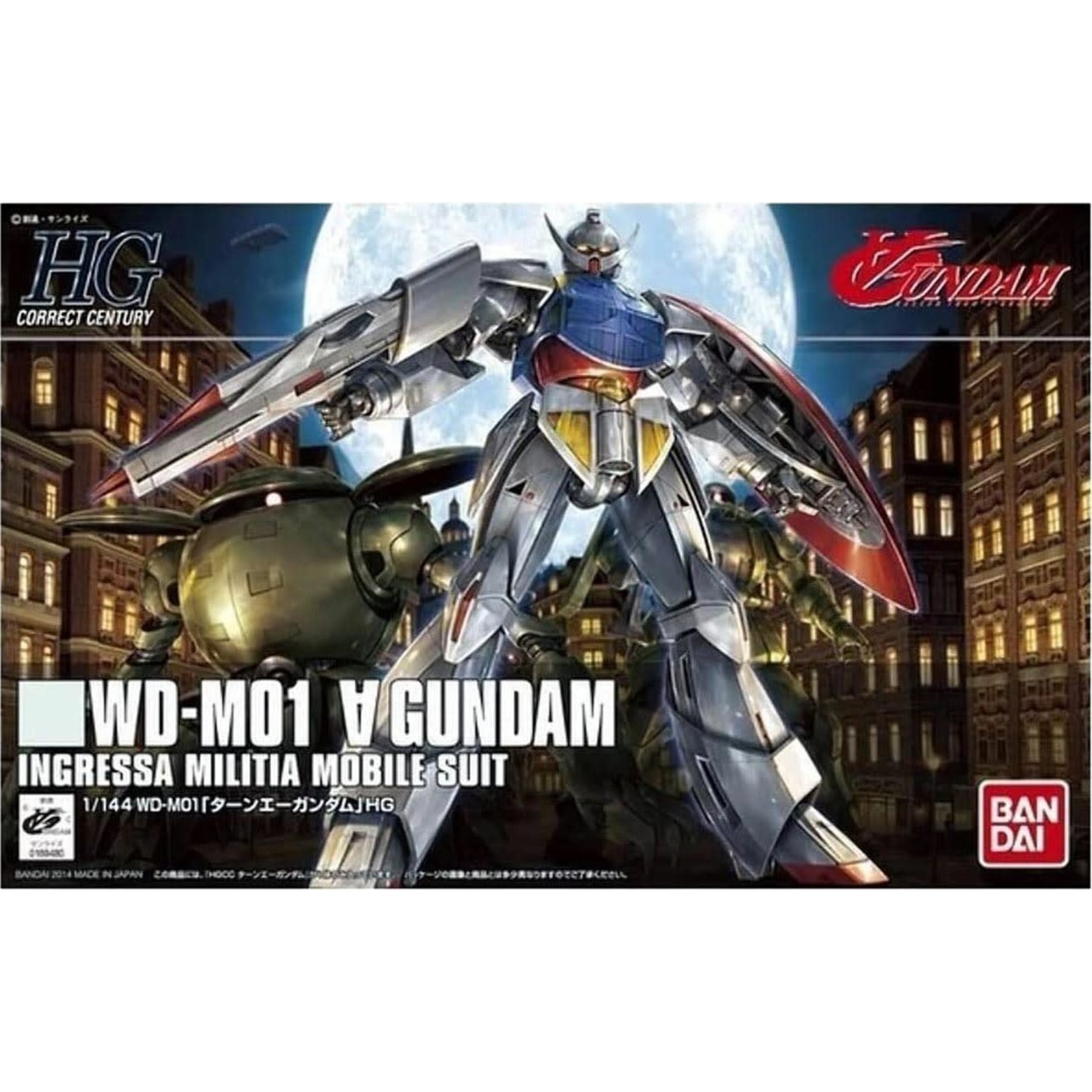 Bandai BAN2244752 Bandai HG #177 WD-M01 Turn A Gundam Bandai HGUC