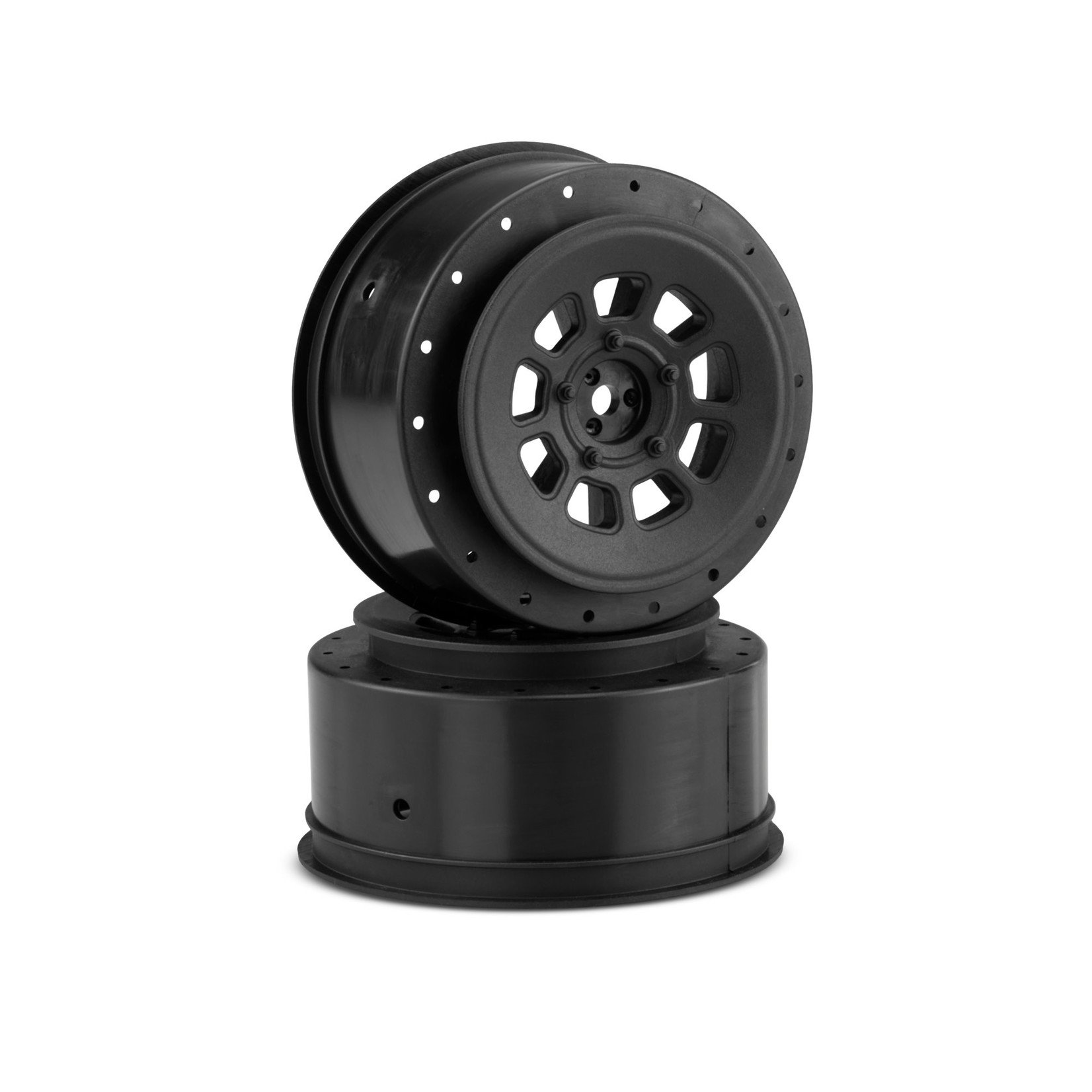 JConcepts JCO3420B JConcepts 9-shot 12mm Hex 3mm Offset Wheel, Black 2pc