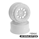 JConcepts JCO3344 JConcepts Hazard 3mm Wider Offset,12mm Hex Wheel,White:SC10