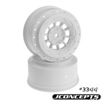 JConcepts JCO3344W JConcepts Hazard 3mm Wider Offset,12mm Hex Wheel,White:SC10