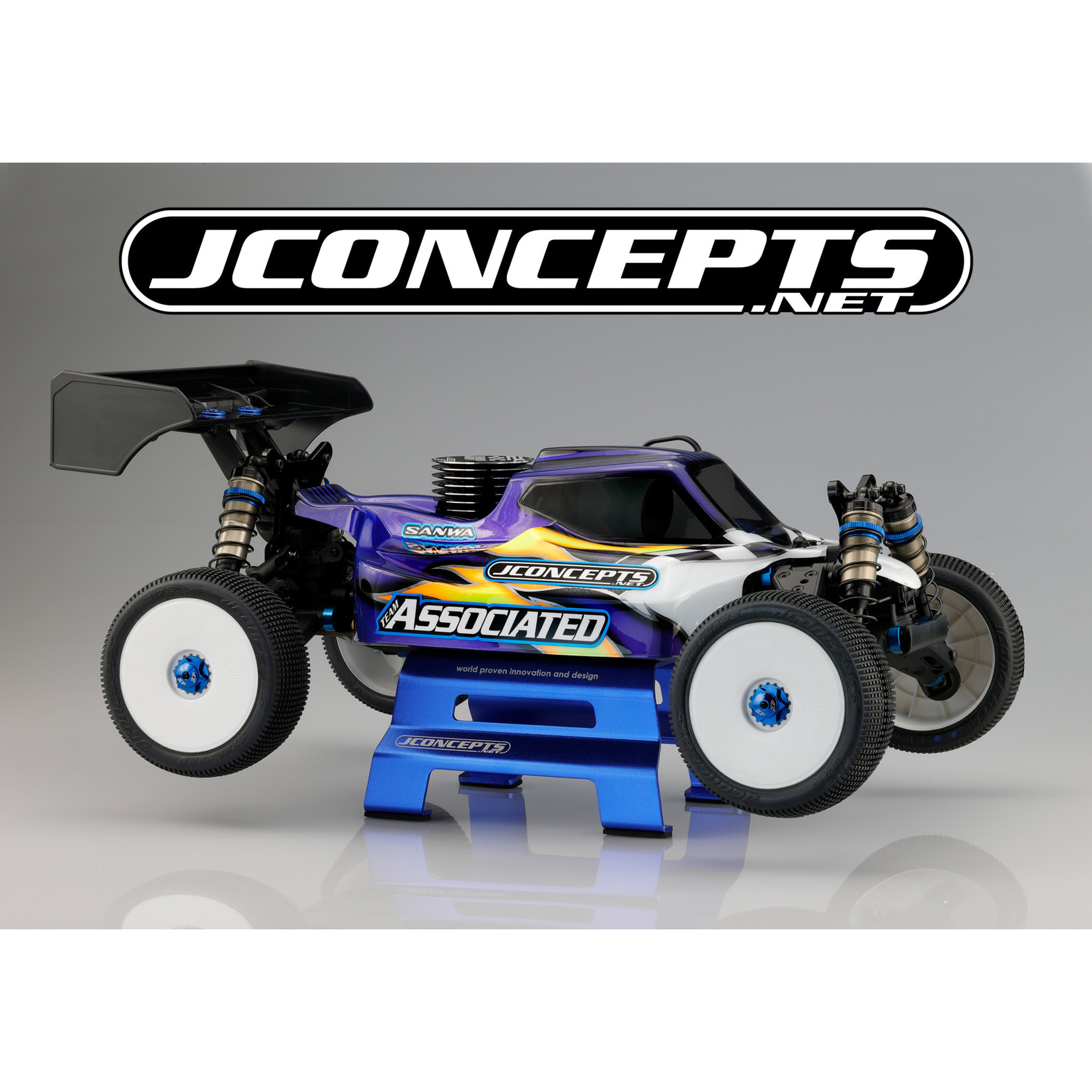 JConcepts JCO2903-1 JConcepts Metal Car Stand (Blue)