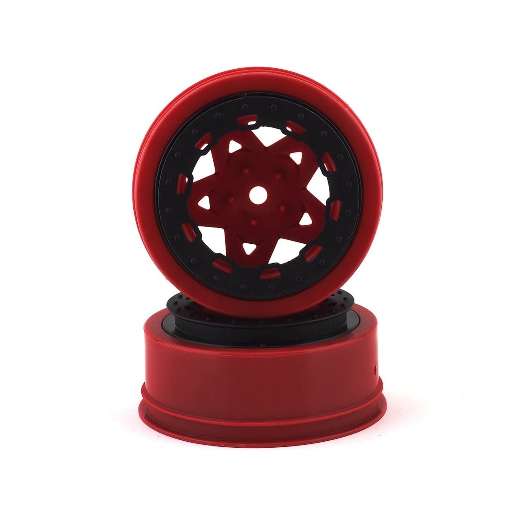 JConcepts JCO3390RB JConcepts Tremor Short Course Wheels (Red) (2) (Slash Front) ##