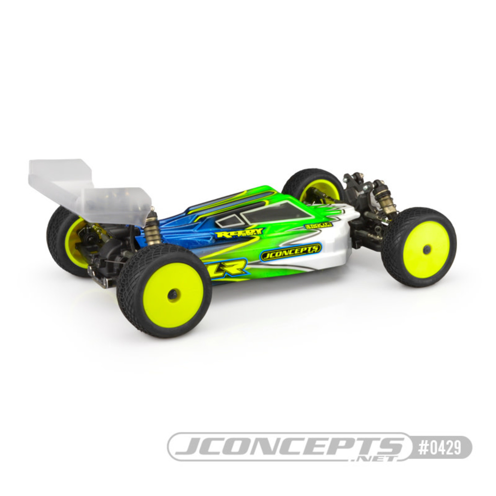 JConcepts JCO0429 JConcepts S2 - TLR 22X-4 Body w/ S-Type wing (Clear)