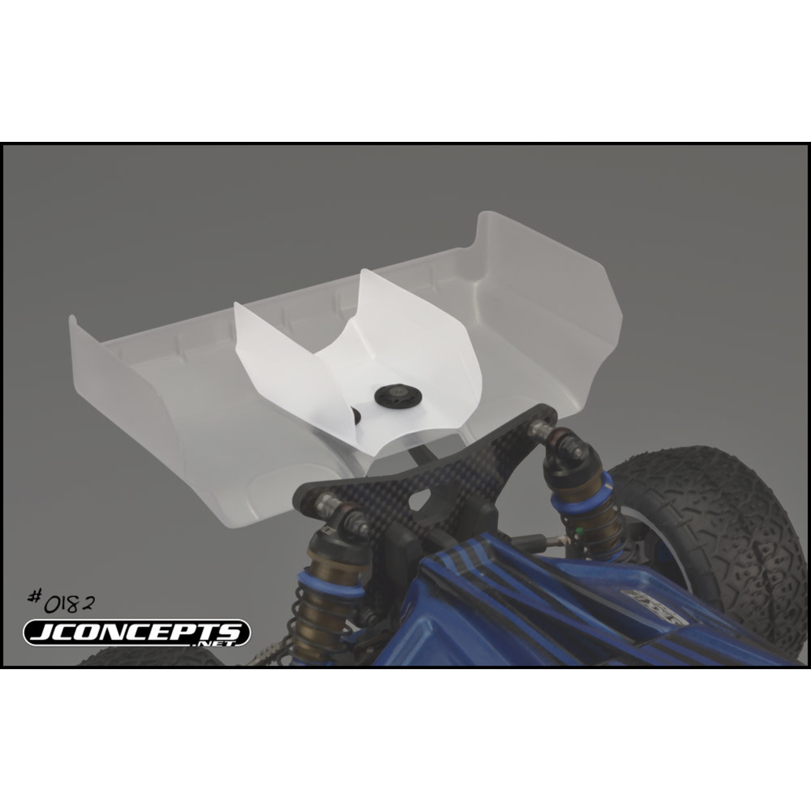 JConcepts JCO0182 JConcepts "Aero" S-Type Rear Wing Center Divider (2) (Clear)