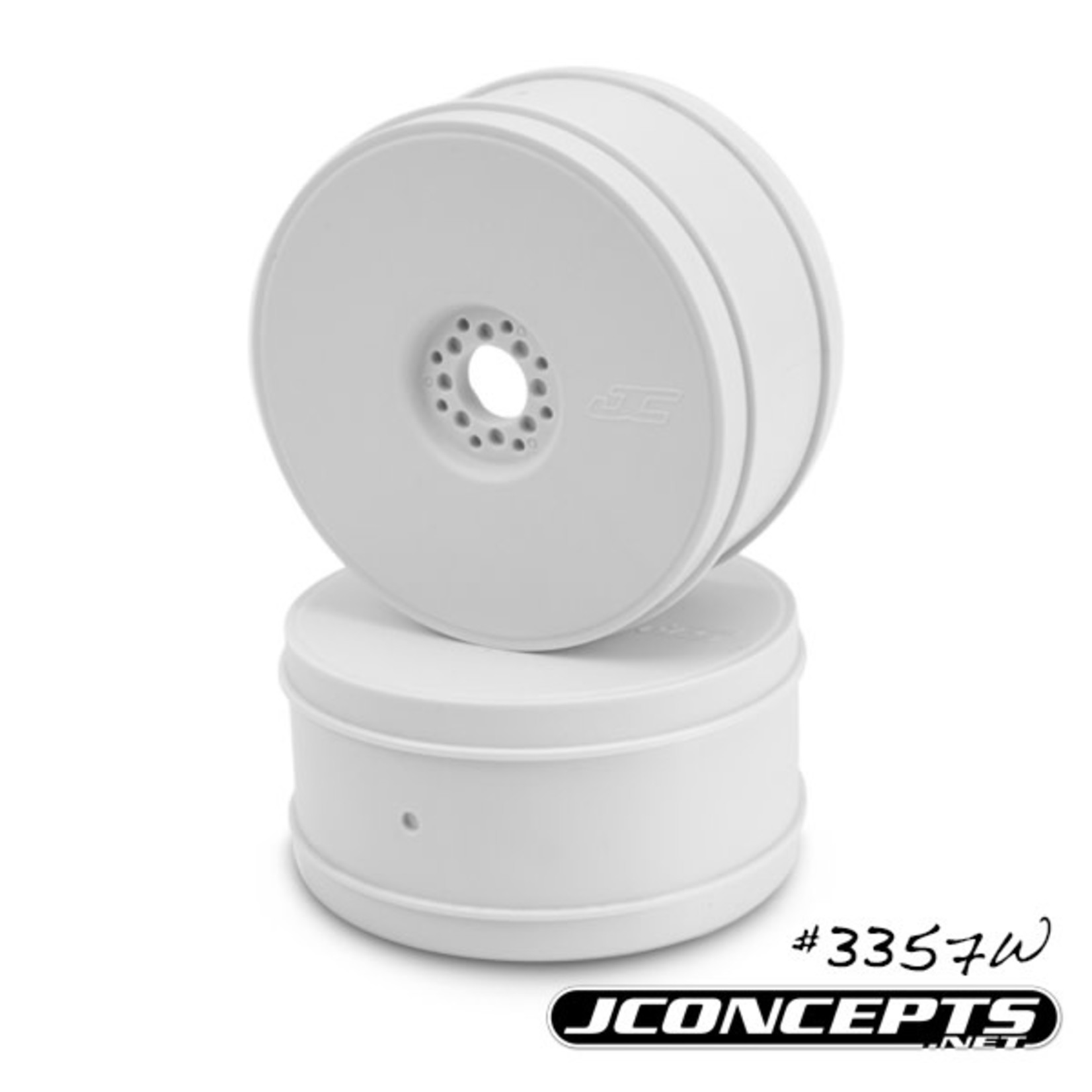JConcepts JCO3357W JConcepts 83mm Bullet 1/8th Buggy Wheel (4) (White)