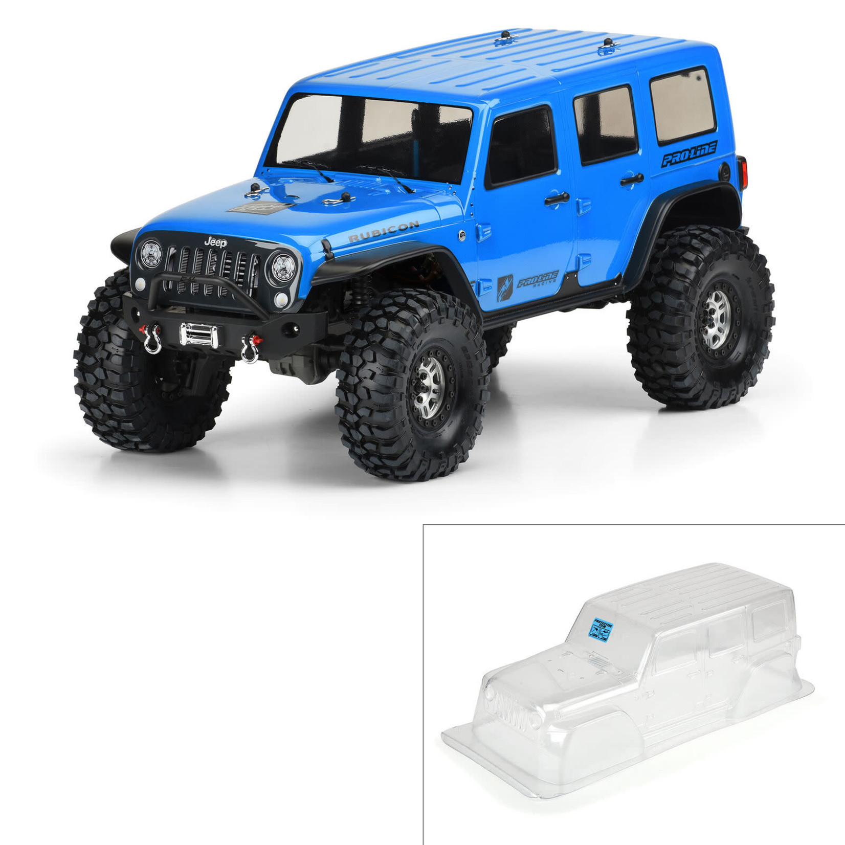 Pro-line Racing PRO350200 Pro-Line Jeep Wrangler Unlimited Rubicon Clear Body 12.8" WB TRX-4