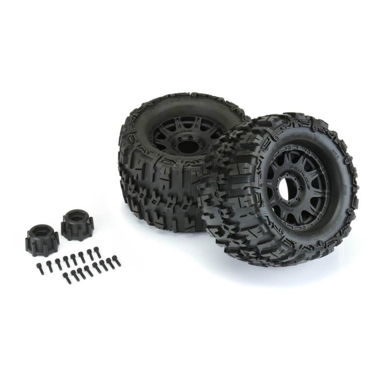Pro-line Racing PRO118410 Pro-Line 1/8 Trencher X F/R 3.8" MT Tires Mounted 17mm Black  Raid (2)