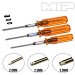 MIP MIP9506 MIP Thorp Metric Ball End Hex Driver Wrench Set (3) (2.0, 2.5 & 3.0mm)