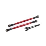 Traxxas TRA7897R Traxxas Red 188 mm WideMaxx TUBES Aluminum Toe Links