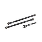 Traxxas TRA7897A Traxxas Black 188 mm WideMaxx TUBES Aluminum Toe Links