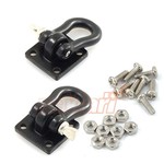 Yeah Racing YEA-YA-0378 Yeah Racing 1/10 Crawler Scale HD Shackle w/Mounting Bracket (Black) (2)