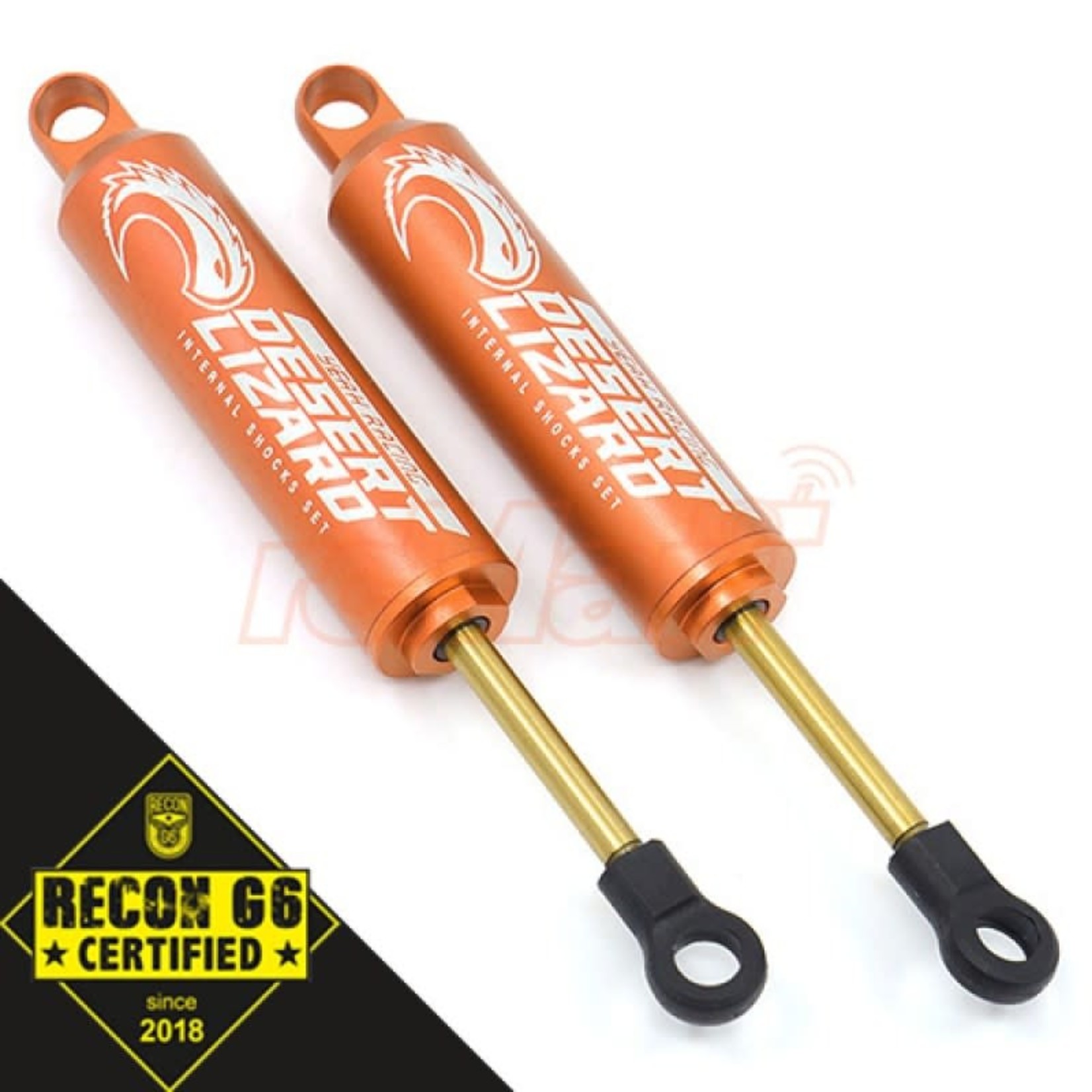 Yeah Racing YEA-DDL-090OR Yeah Racing 90mm Desert Lizard Shocks (2) (Orange)