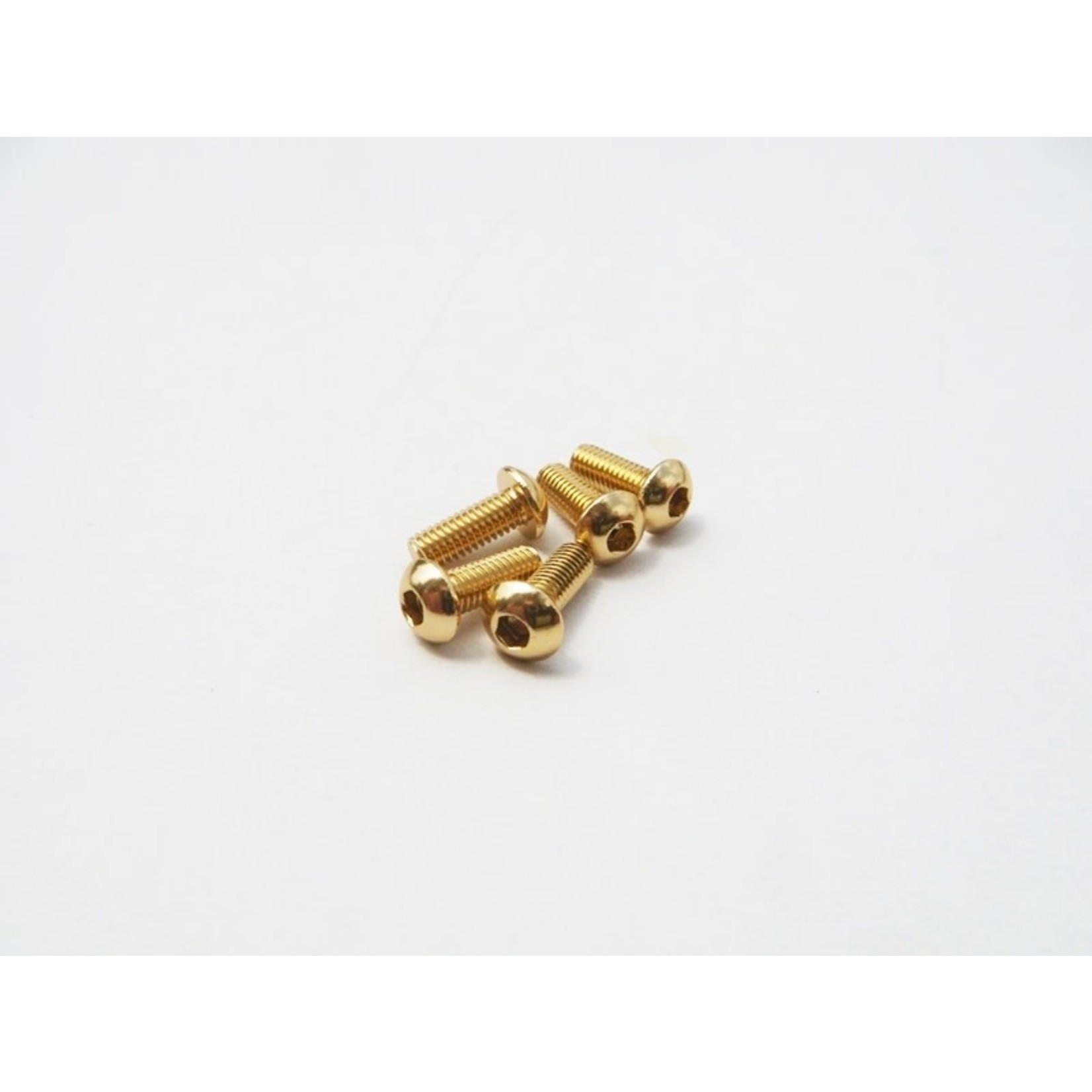 Hiro-Seiko HSI 48041 Hiro-Seiko Alloy Hex Socket Button Head Screw (M3) M3x10 Gold (5pcs)